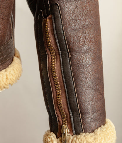 Vintage RAF Irvin Ground Crew Sheepskin Shearling Flying Jacket Medium (42)