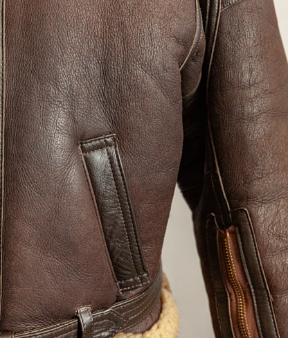 Vintage RAF Irvin Ground Crew Sheepskin Shearling Flying Jacket Medium (42)