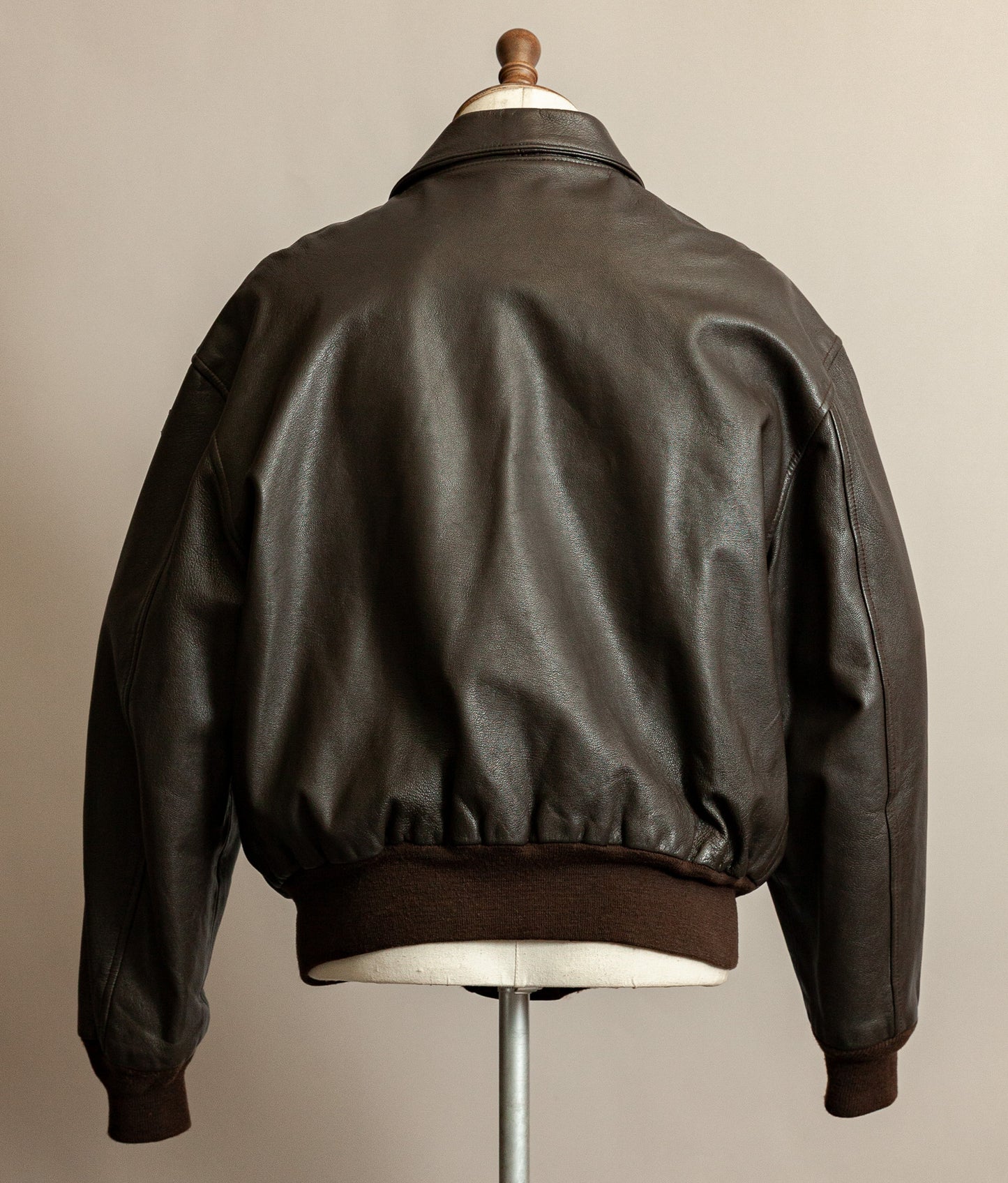 Vintage 1980s Avirex A2 Goatskin Leather Flying Jacket XL (46)