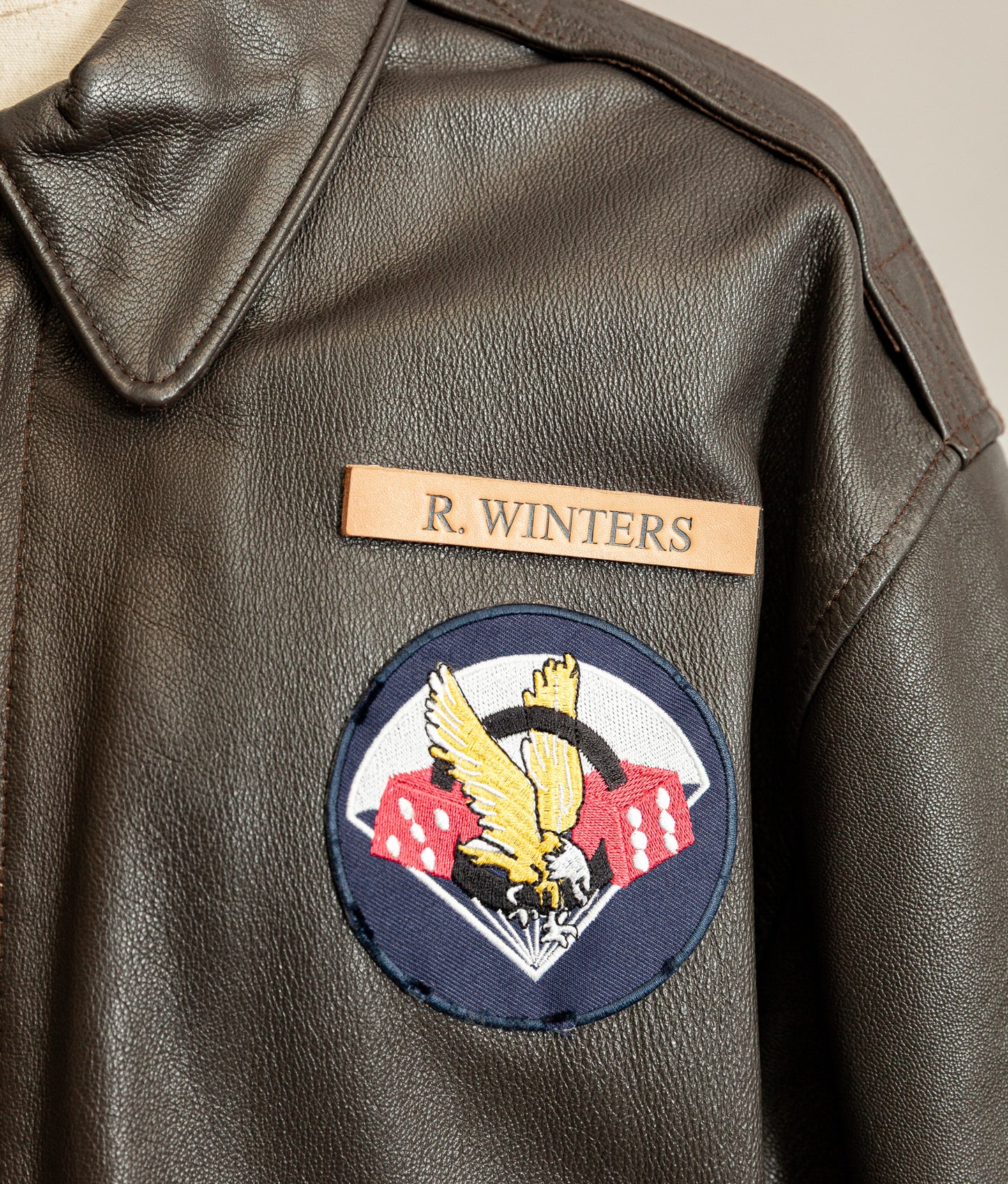 Vintage 1980s Avirex A2 Goatskin Leather Flying Jacket XL (46)