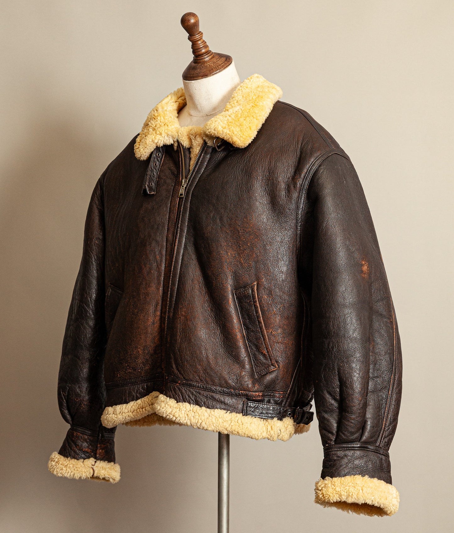Vintage USAF G-8 Sheepskin Shearling Flying Jacket Brown (50 Regular / XXXL)