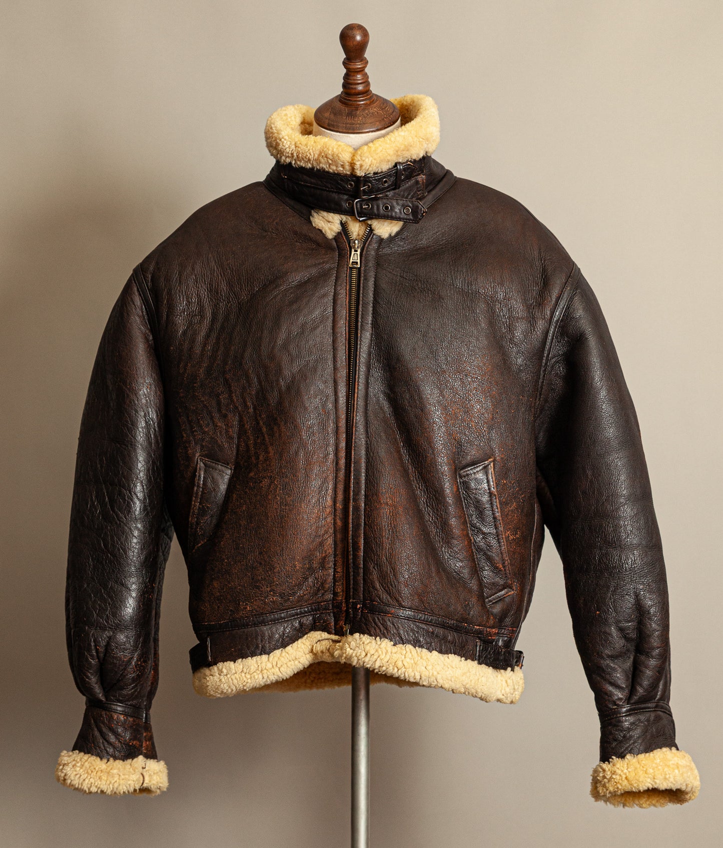 Vintage USAF G-8 Sheepskin Shearling Flying Jacket Brown (50 Regular / XXXL)