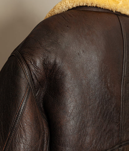 Vintage USAF G-8 Sheepskin Shearling Flying Jacket Brown (50 Regular / XXXL)