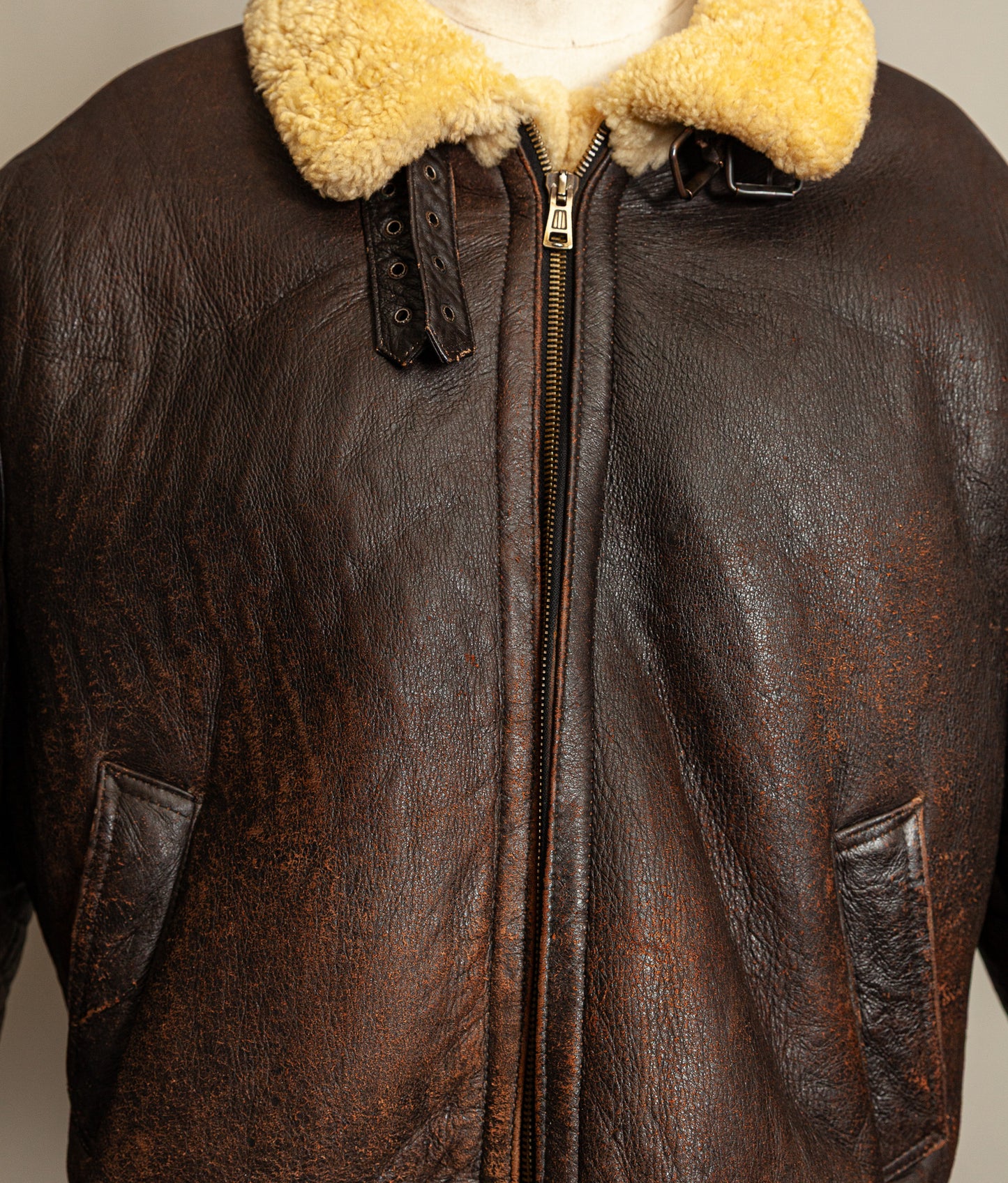 Vintage USAF G-8 Sheepskin Shearling Flying Jacket Brown (50 Regular / XXXL)
