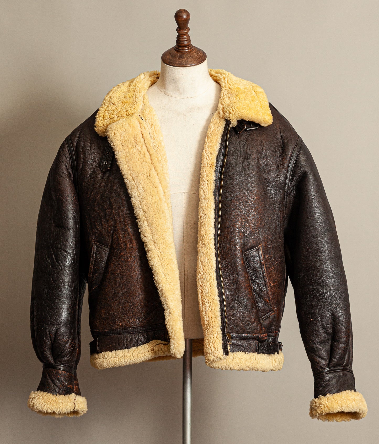 Vintage USAF G-8 Sheepskin Shearling Flying Jacket Brown (50 Regular / XXXL)