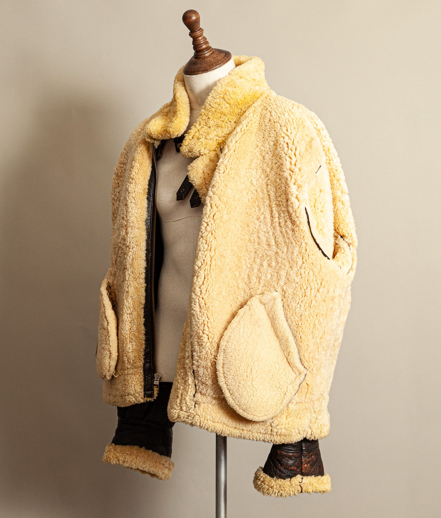 Vintage USAF G-8 Sheepskin Shearling Flying Jacket Brown (50 Regular / XXXL)