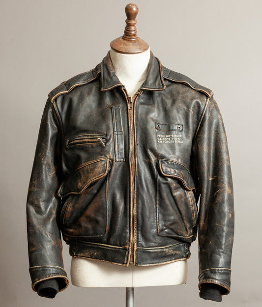 Vintage 1980s Lee Trevor USAAF B-26 Flight Jacket, Made in France
