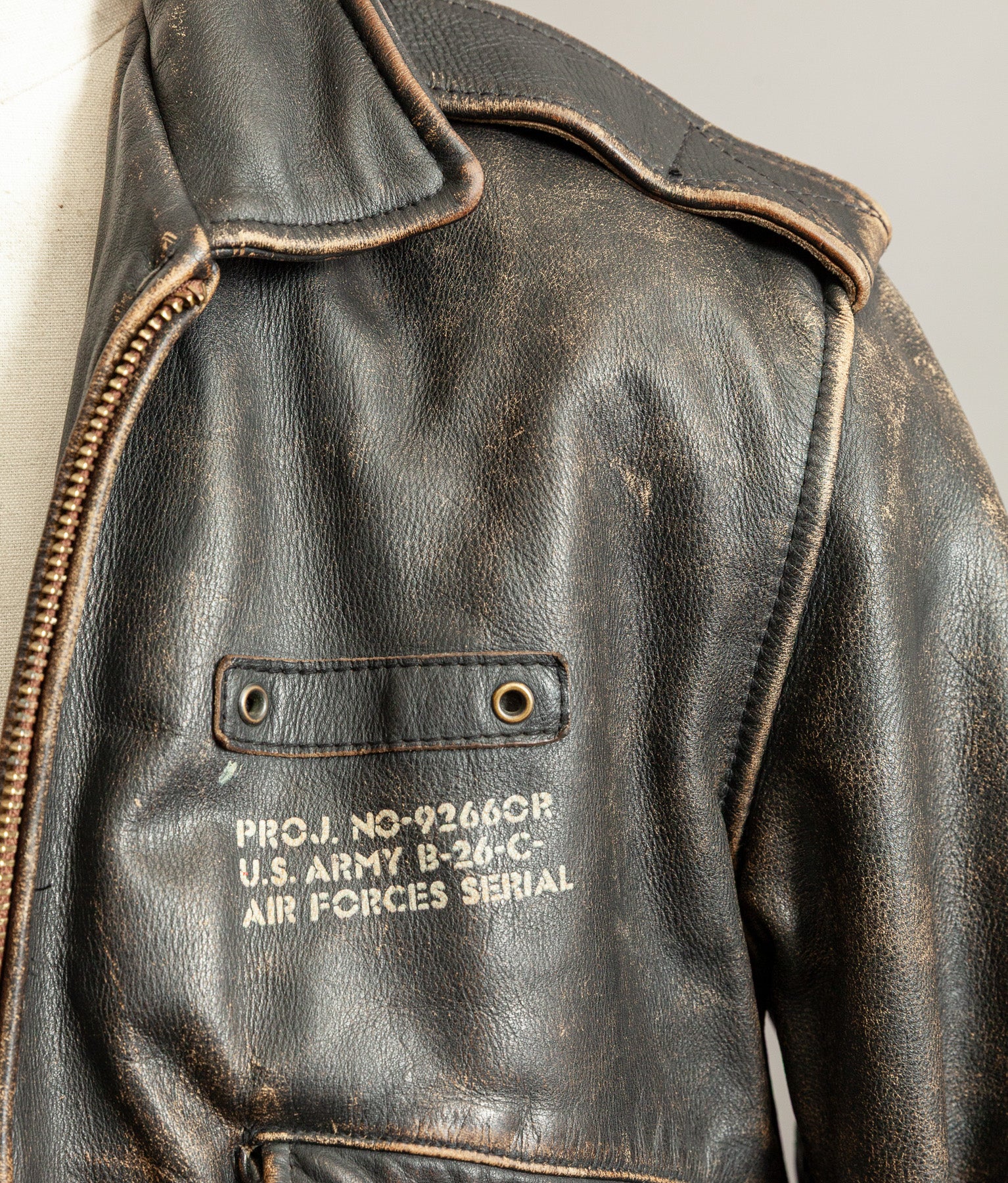 Vintage 1980s Lee Trevor USAAF B-26 Flight Jacket, Made in France