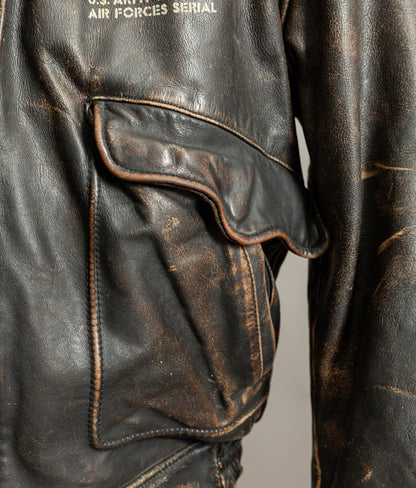 Vintage 1980s Lee Trevor USAAF B-26 Flight Jacket, Made in France
