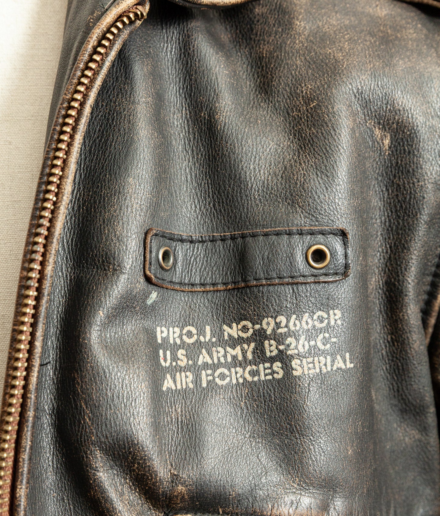 Vintage 1980s Lee Trevor USAAF B-26 Flight Jacket, Made in France