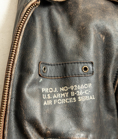 Vintage 1980s Lee Trevor USAAF B-26 Flight Jacket, Made in France
