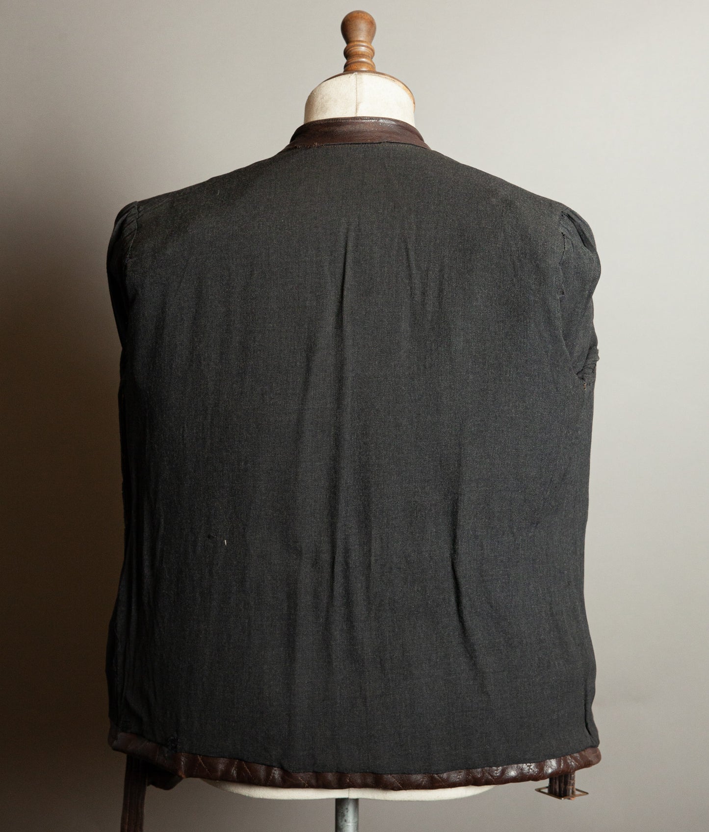 Vintage 1950s German Kraftfahrer Motorcycle Jacket, Brown Leather, ZIPP Hardware