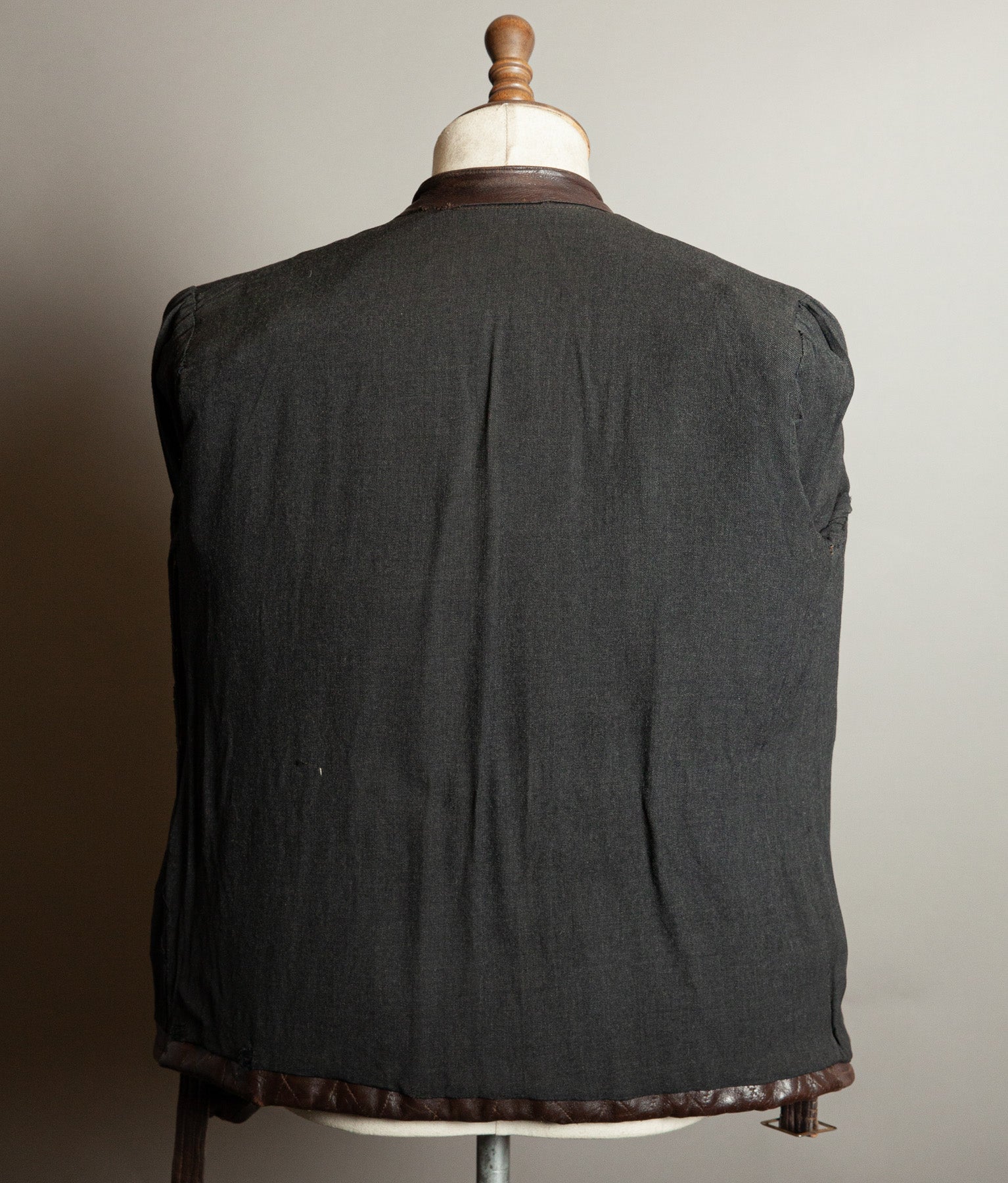 Vintage 1950s German Kraftfahrer Motorcycle Jacket, Brown Leather, ZIPP Hardware