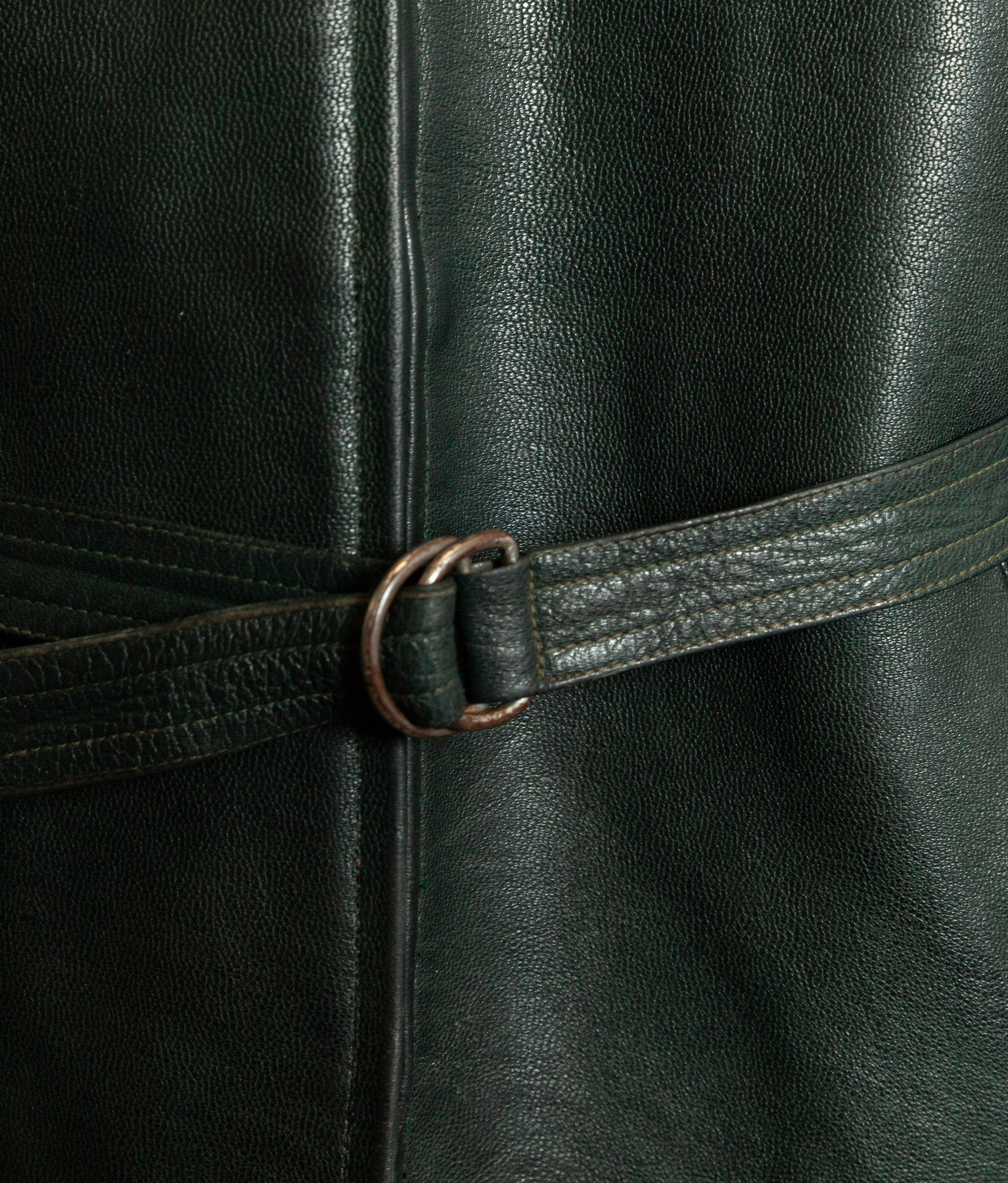 Vintage 1940s German Engelhorn & Sturm Goatskin Leather Car Coat