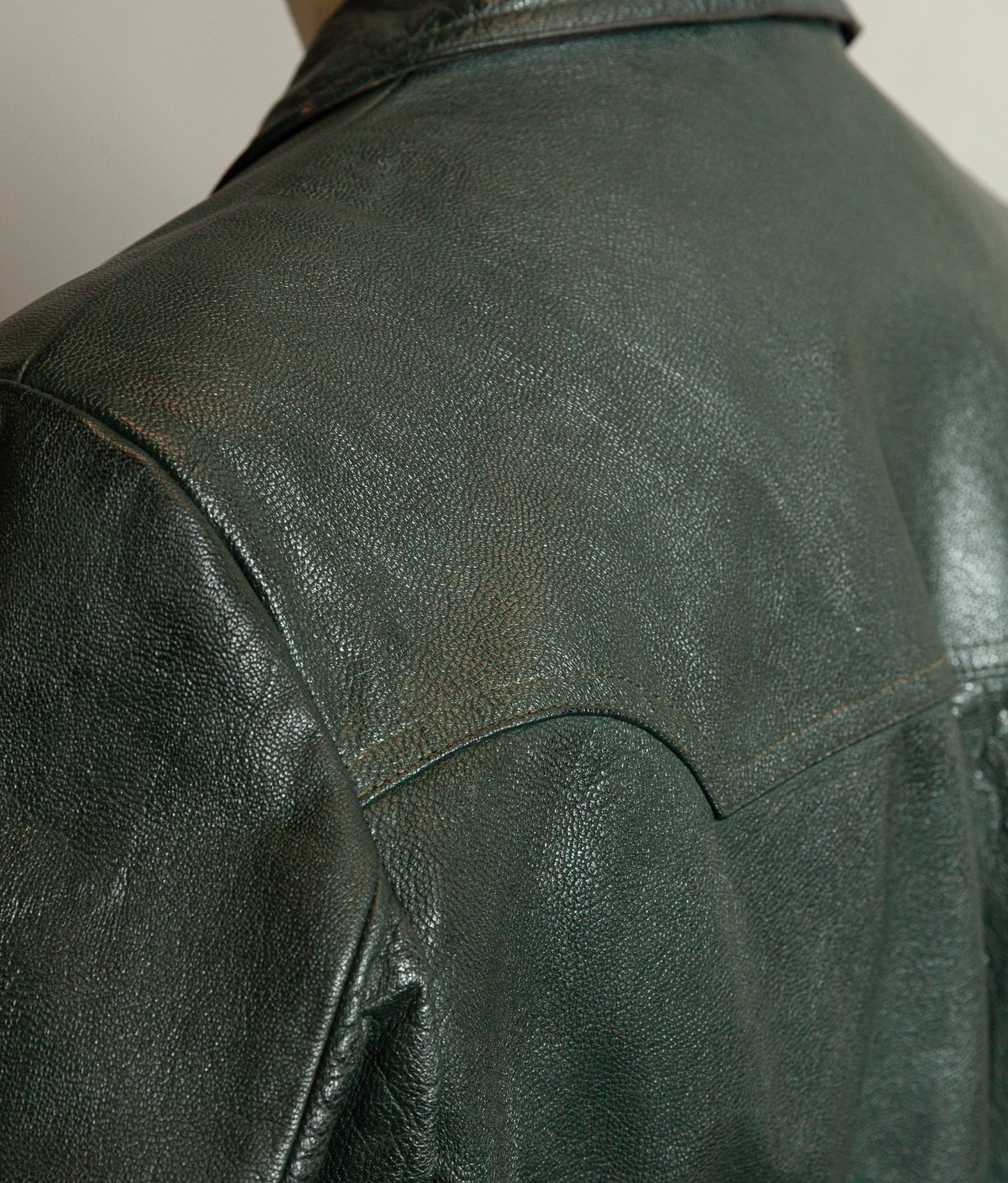 Vintage 1940s German Engelhorn & Sturm Goatskin Leather Car Coat