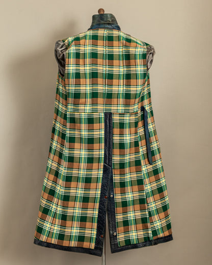 Vintage 1940s German Goatskin Leather Officer Trench Coat