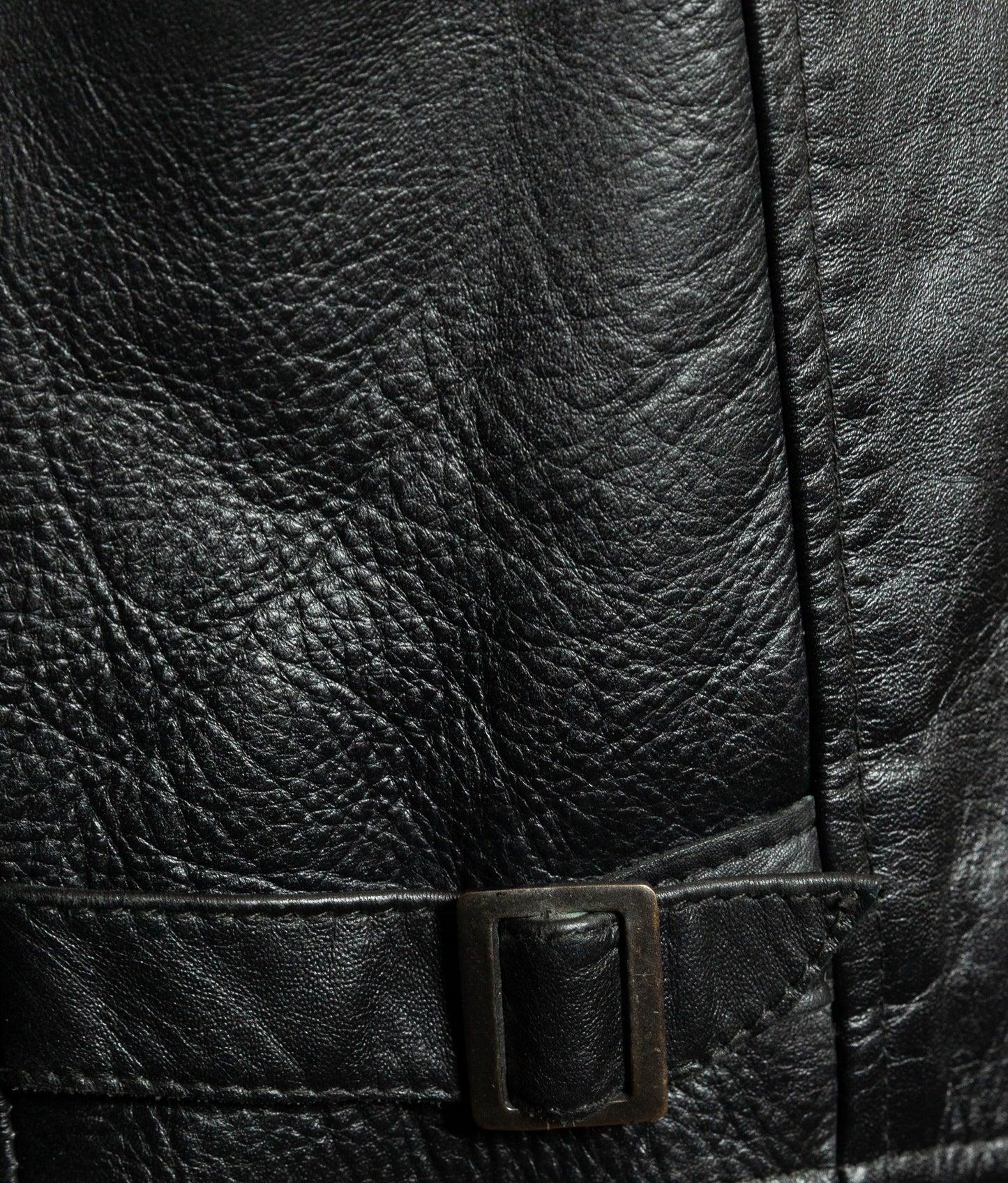 Vintage Schott NYC Single Rider Leather Jacket Black Cowhide Made in USA L