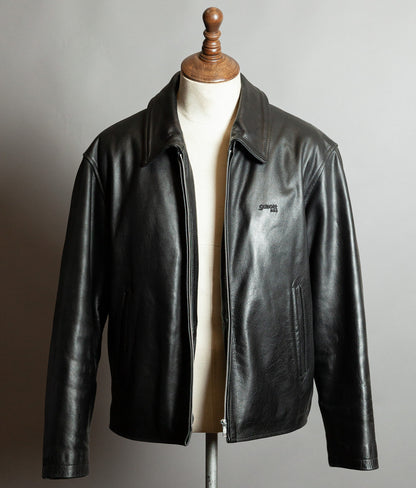 Vintage Schott NYC Single Rider Leather Jacket Black Cowhide Made in USA L