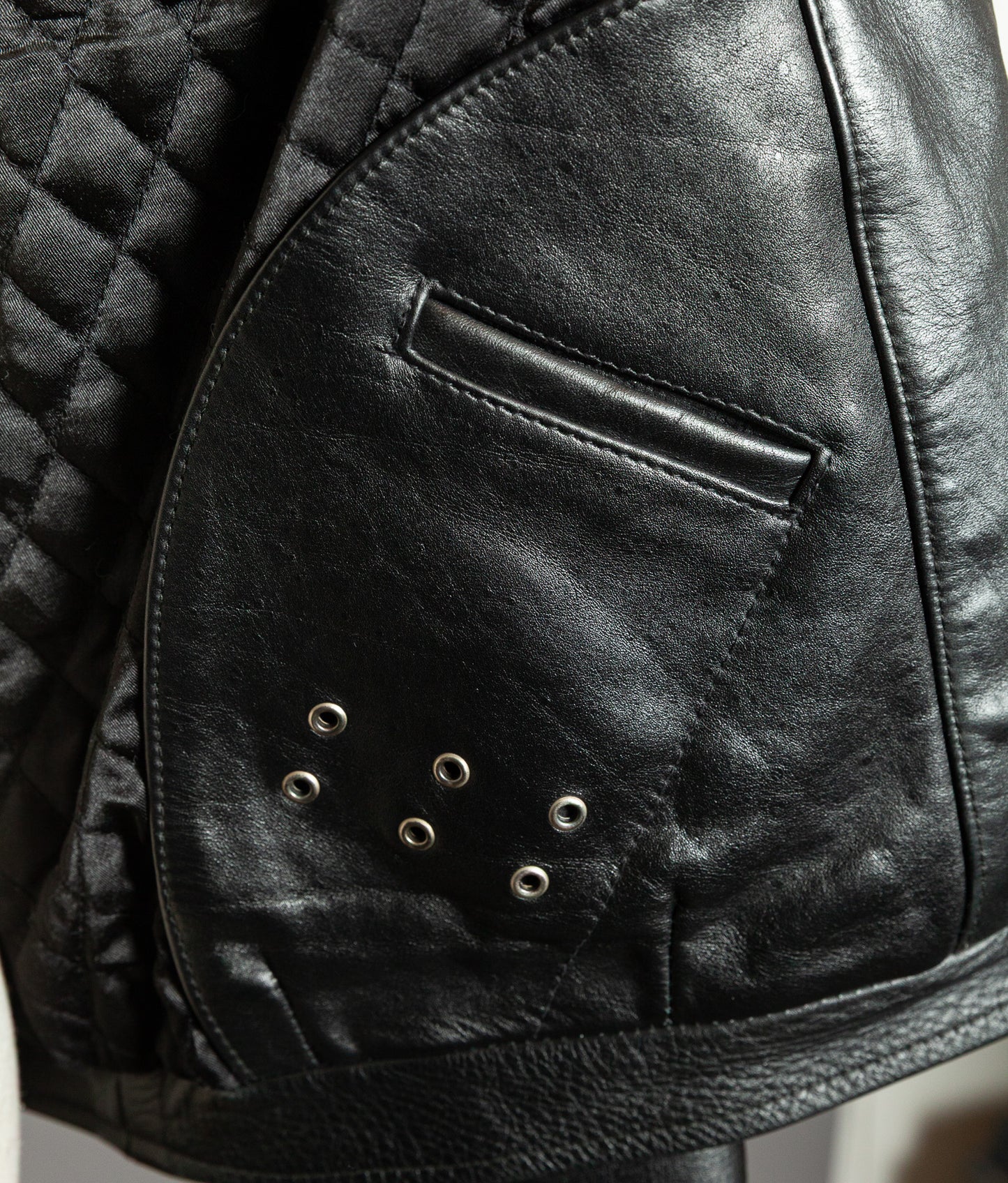 Vintage Schott NYC Single Rider Leather Jacket Black Cowhide Made in USA L