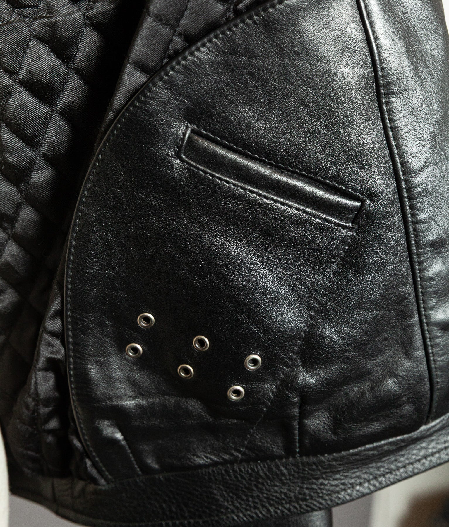 Vintage Schott NYC Single Rider Leather Jacket Black Cowhide Made in USA L