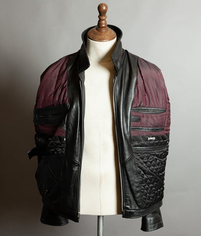 Vintage Schott NYC Single Rider Leather Jacket Black Cowhide Made in USA L