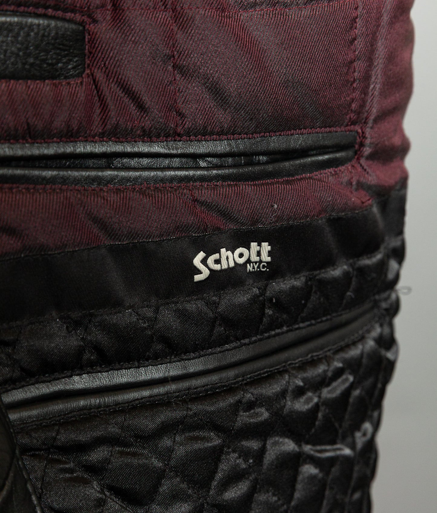 Vintage Schott NYC Single Rider Leather Jacket Black Cowhide Made in USA L