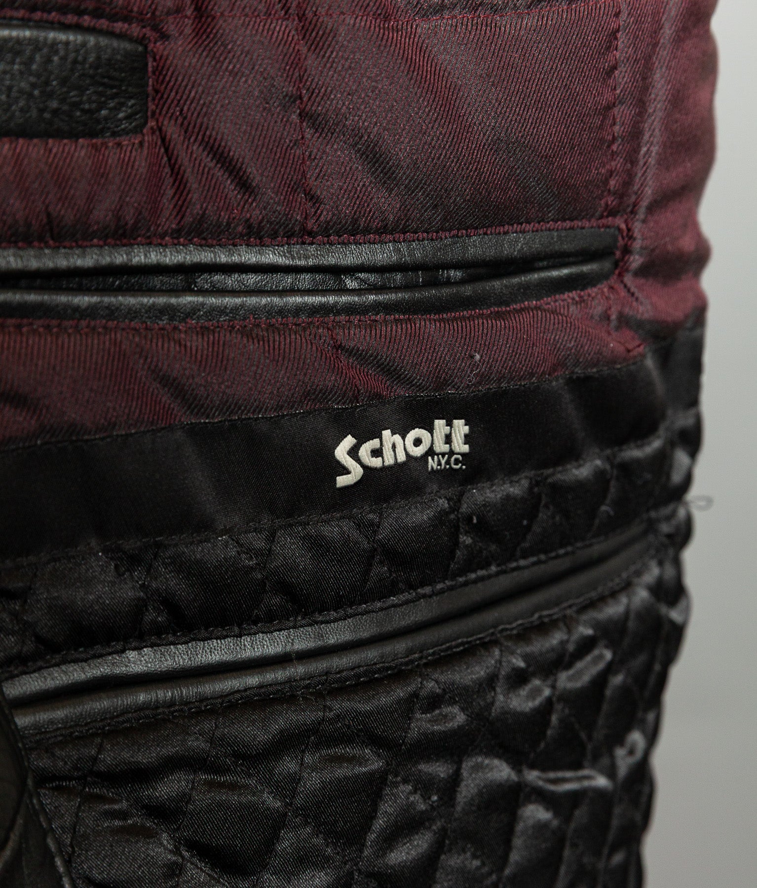 Vintage Schott NYC Single Rider Leather Jacket Black Cowhide Made in USA L
