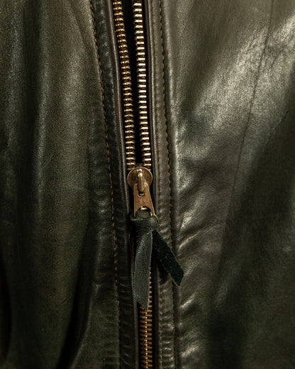 Vintage 1940s German Haelson Leather Motorcycle Dispatch Rider Jacket