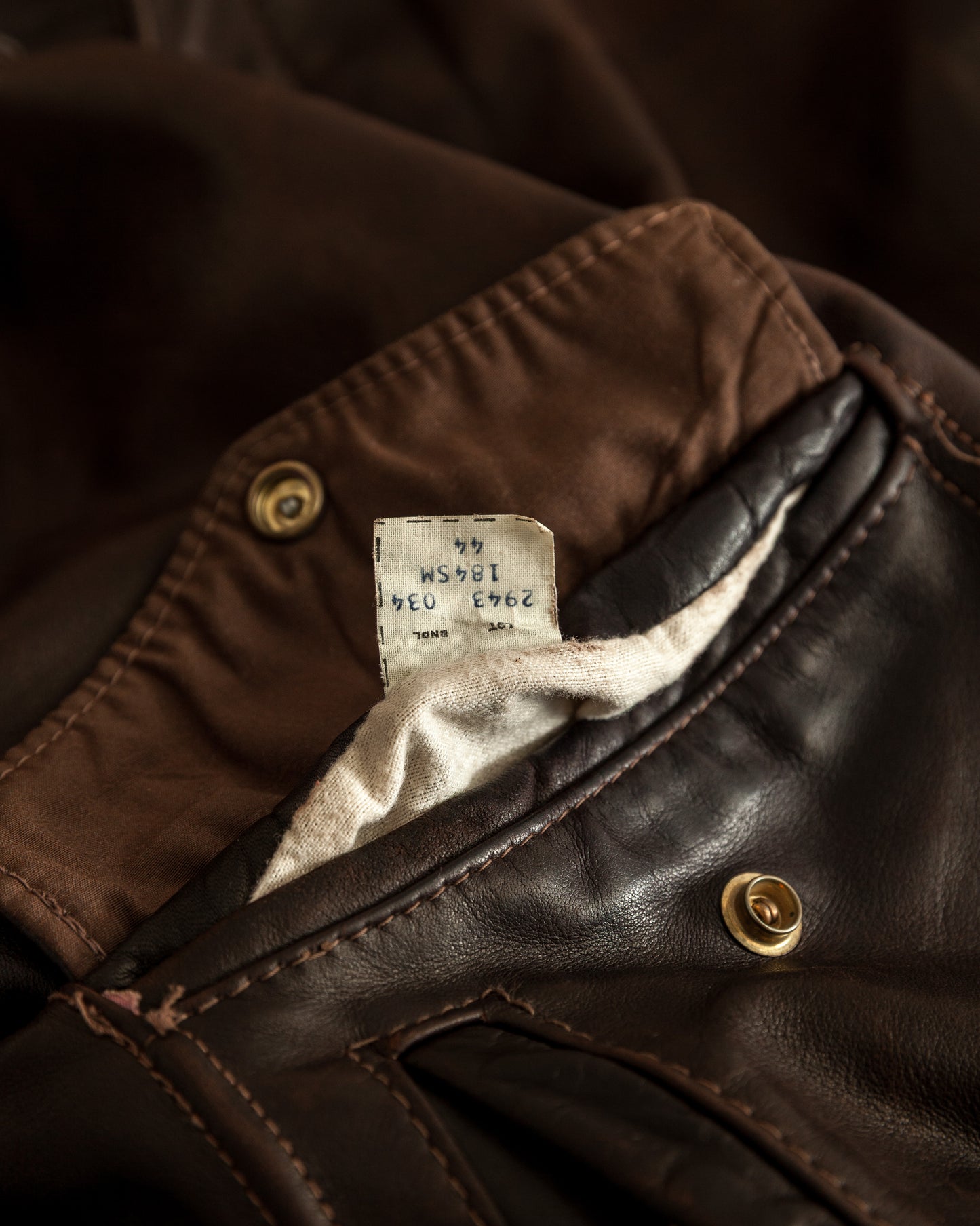 Vintage 1980s Schott A2 Naked Cowhide Leather Flight Jacket