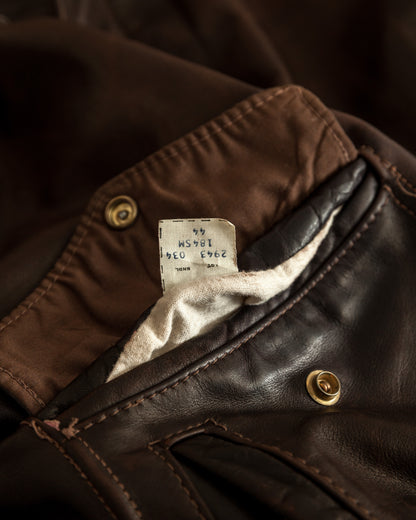 Vintage 1980s Schott A2 Naked Cowhide Leather Flight Jacket