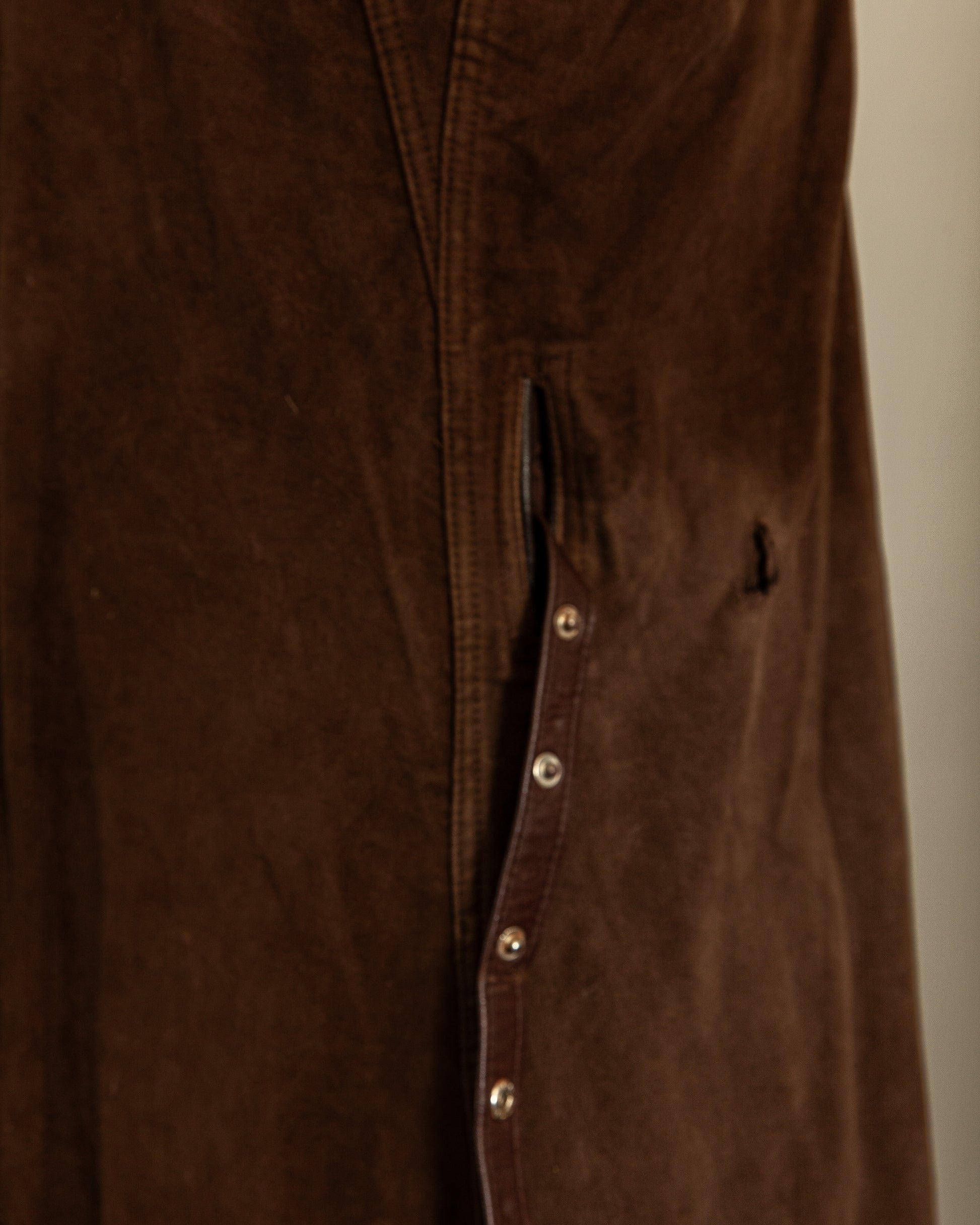 Vintage 1940s German Horsehide Leather Officer Trench Coat
