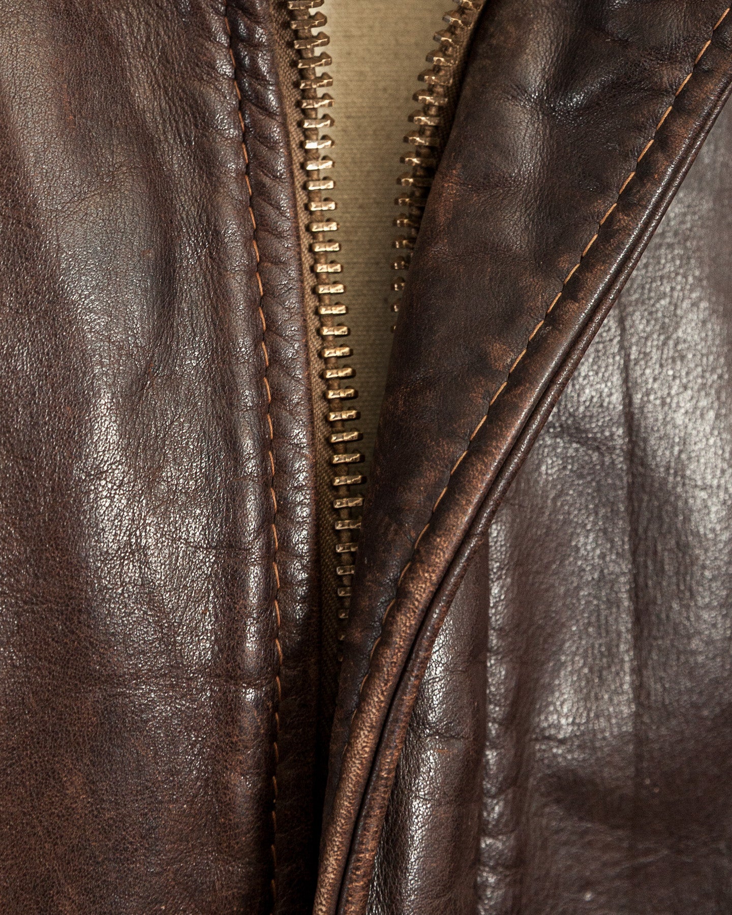 Vintage 1980s Schott Naked Cowhide Leather A2 Flying Jacket