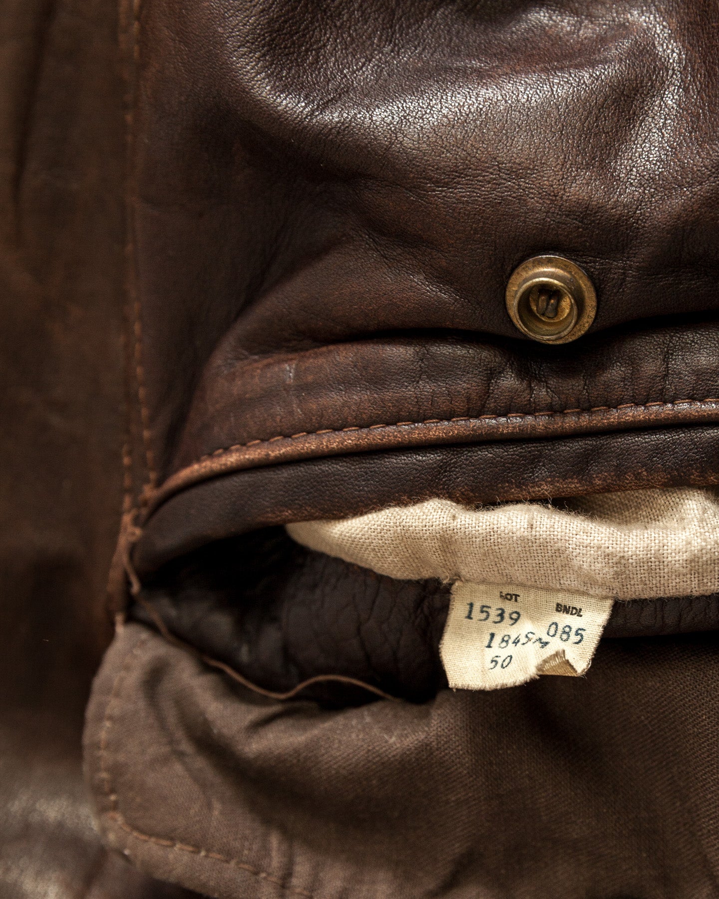 Vintage 1980s Schott Naked Cowhide Leather A2 Flying Jacket