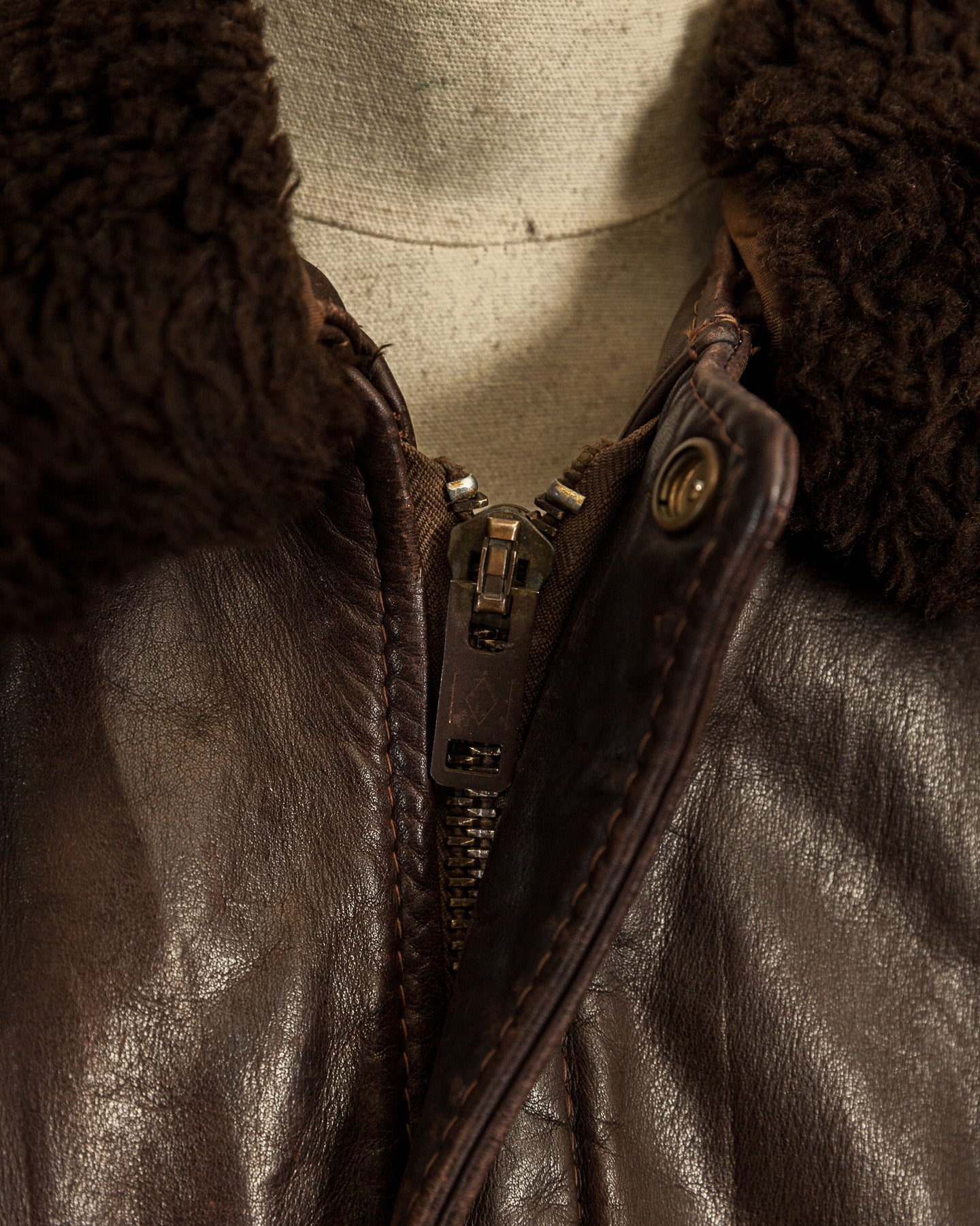 Vintage 1980s Schott Naked Cowhide Leather A2 Flying Jacket