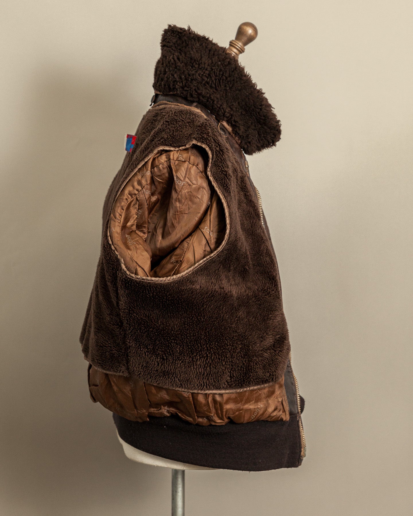Vintage 1980s Schott Naked Cowhide Leather A2 Flying Jacket