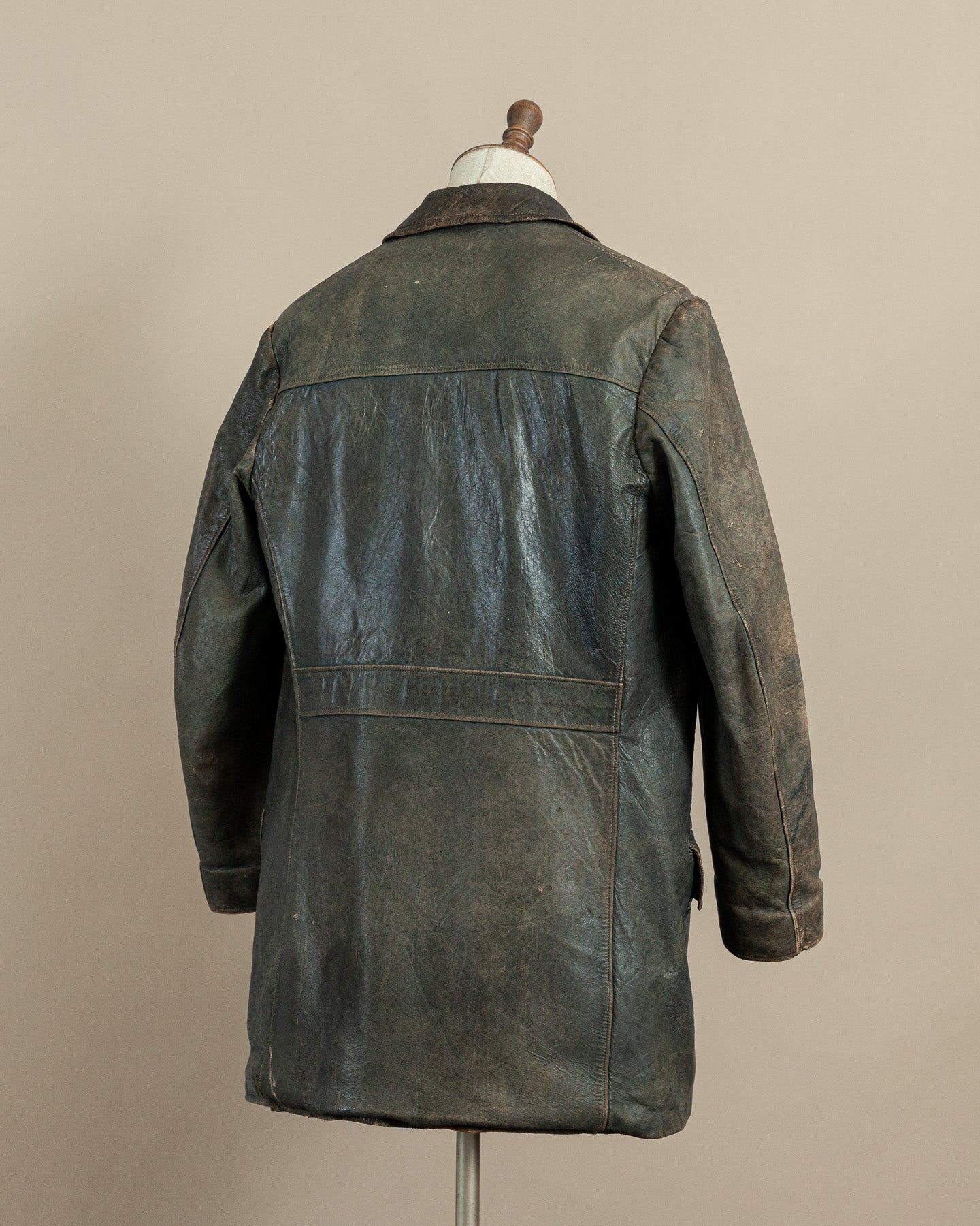 Vintage WWII German Kriegsmarine Leather U-Boat Jacket