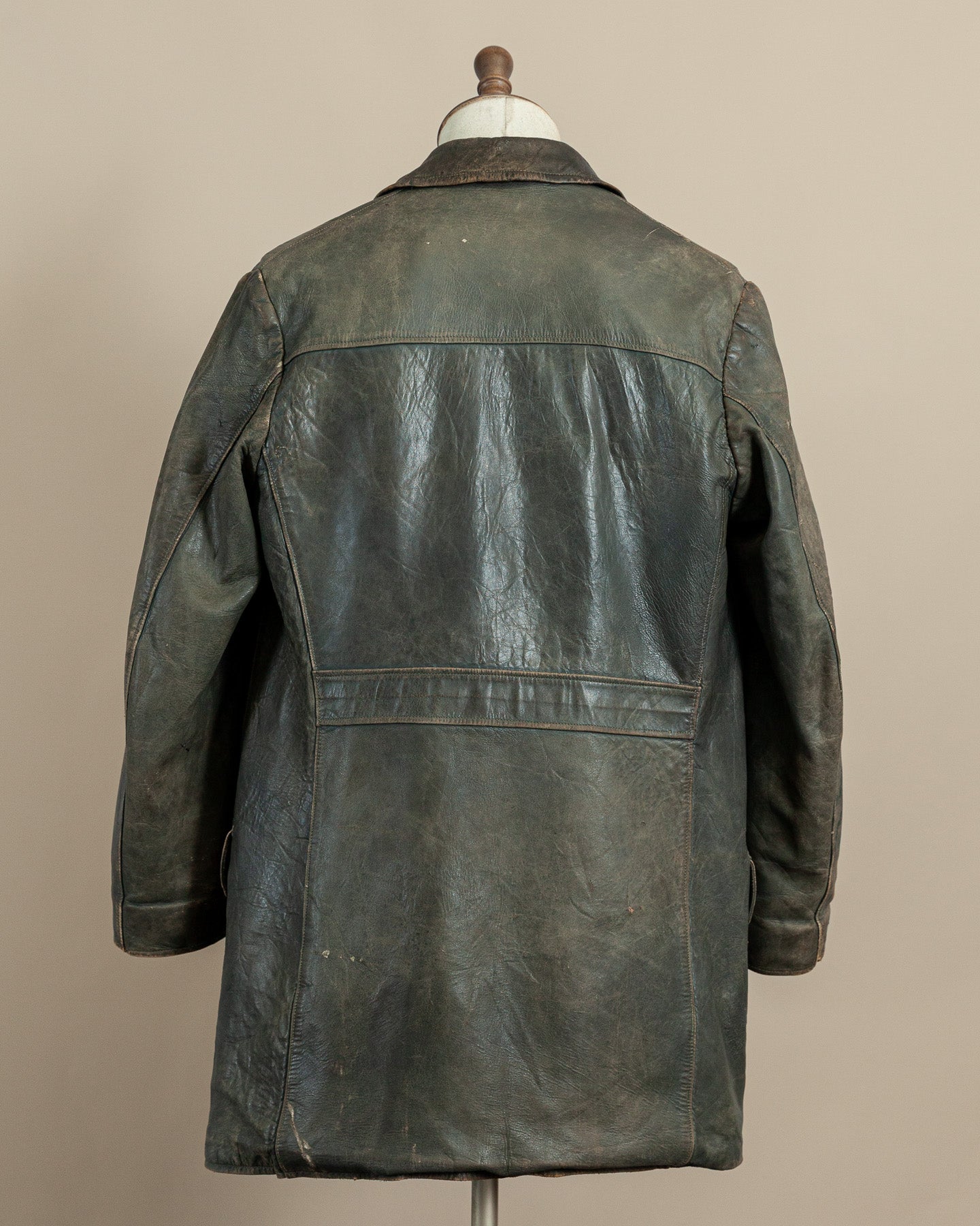 Vintage WWII German Kriegsmarine Leather U-Boat Jacket