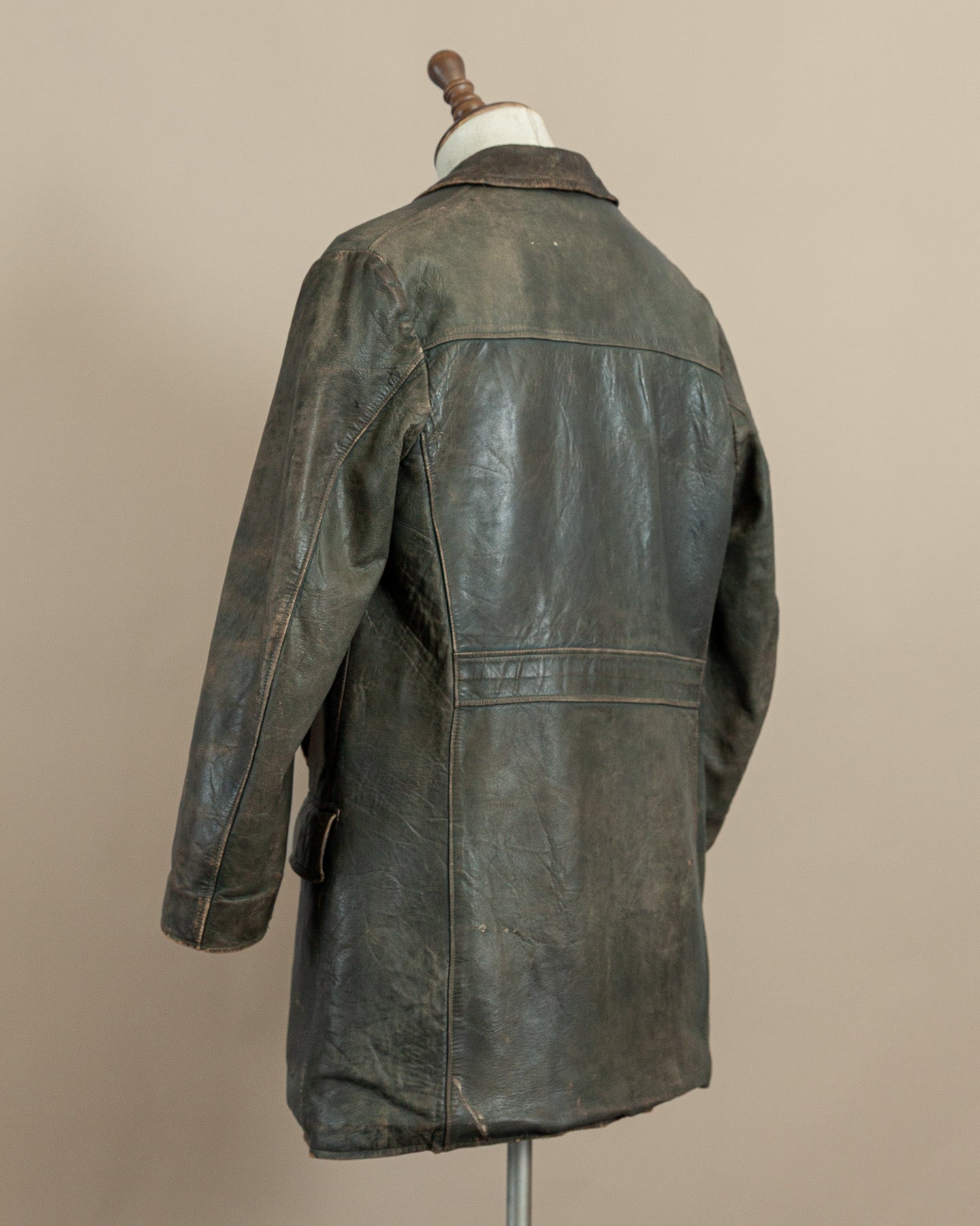 Vintage WWII German Kriegsmarine Leather U-Boat Jacket