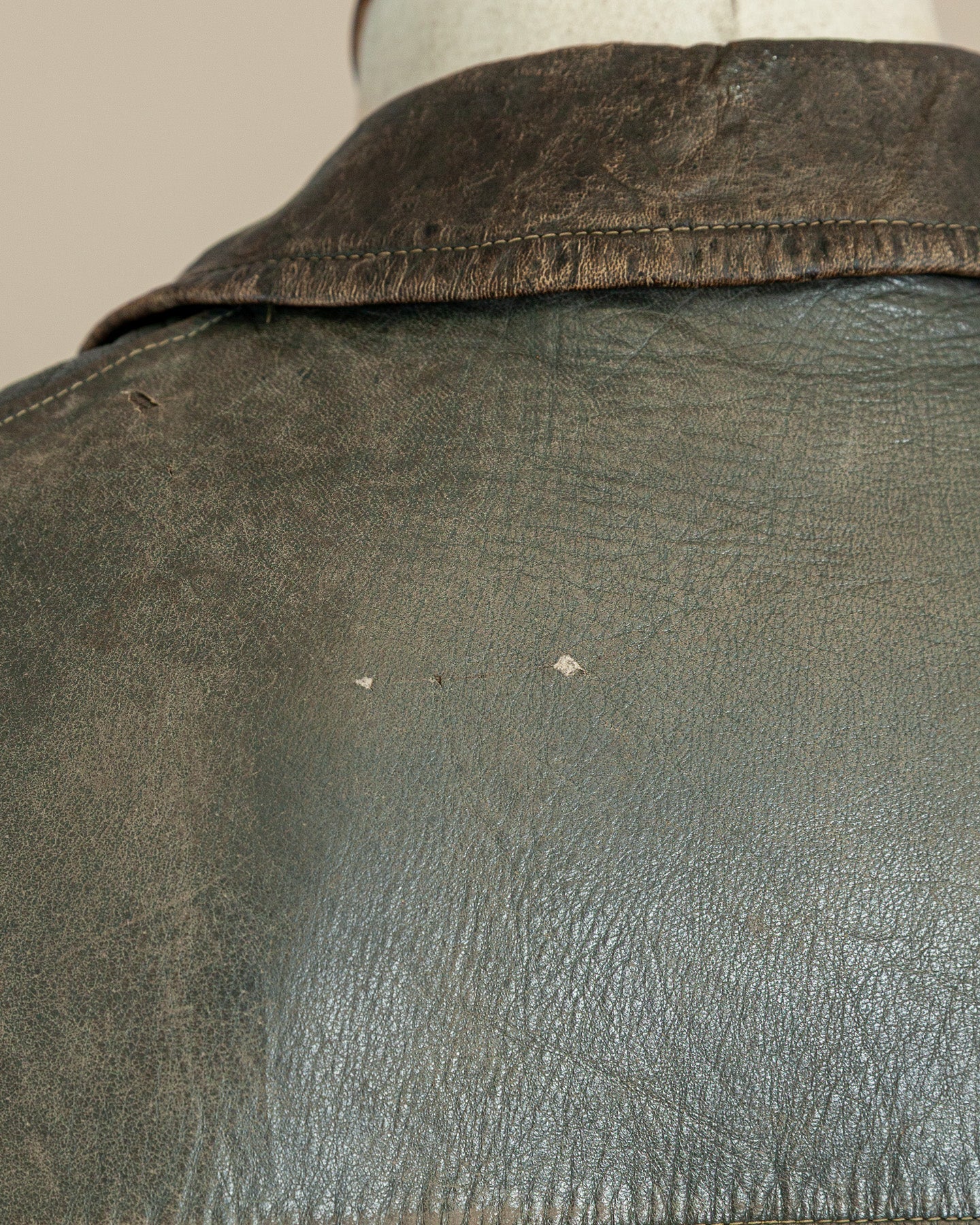 Vintage WWII German Kriegsmarine Leather U-Boat Jacket