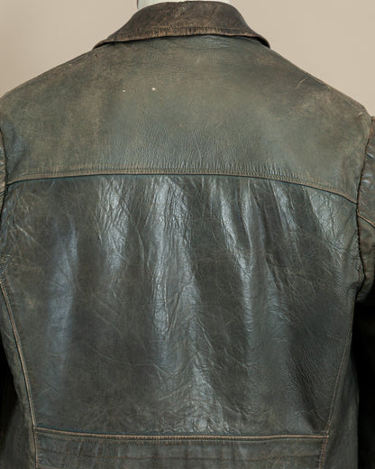 Vintage WWII German Kriegsmarine Leather U-Boat Jacket