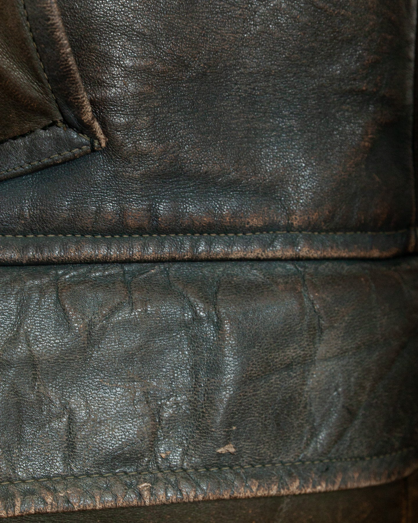 Vintage WWII German Kriegsmarine Leather U-Boat Jacket