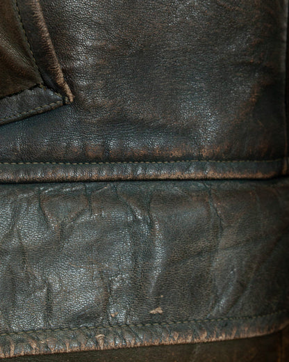 Vintage WWII German Kriegsmarine Leather U-Boat Jacket