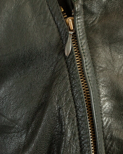 Vintage 1940s German Leather Motorcycle Dispatch Rider Jacket