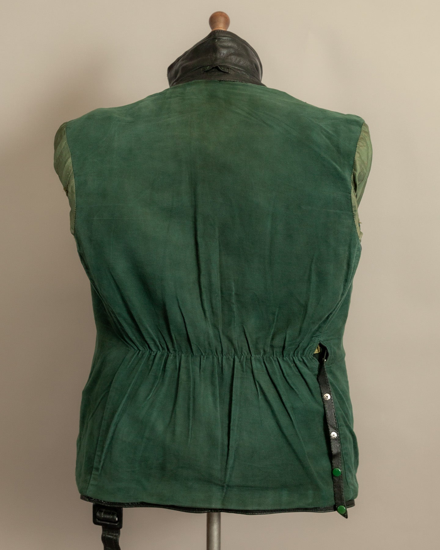 Vintage 1940s German Leather Motorcycle Dispatch Rider Jacket