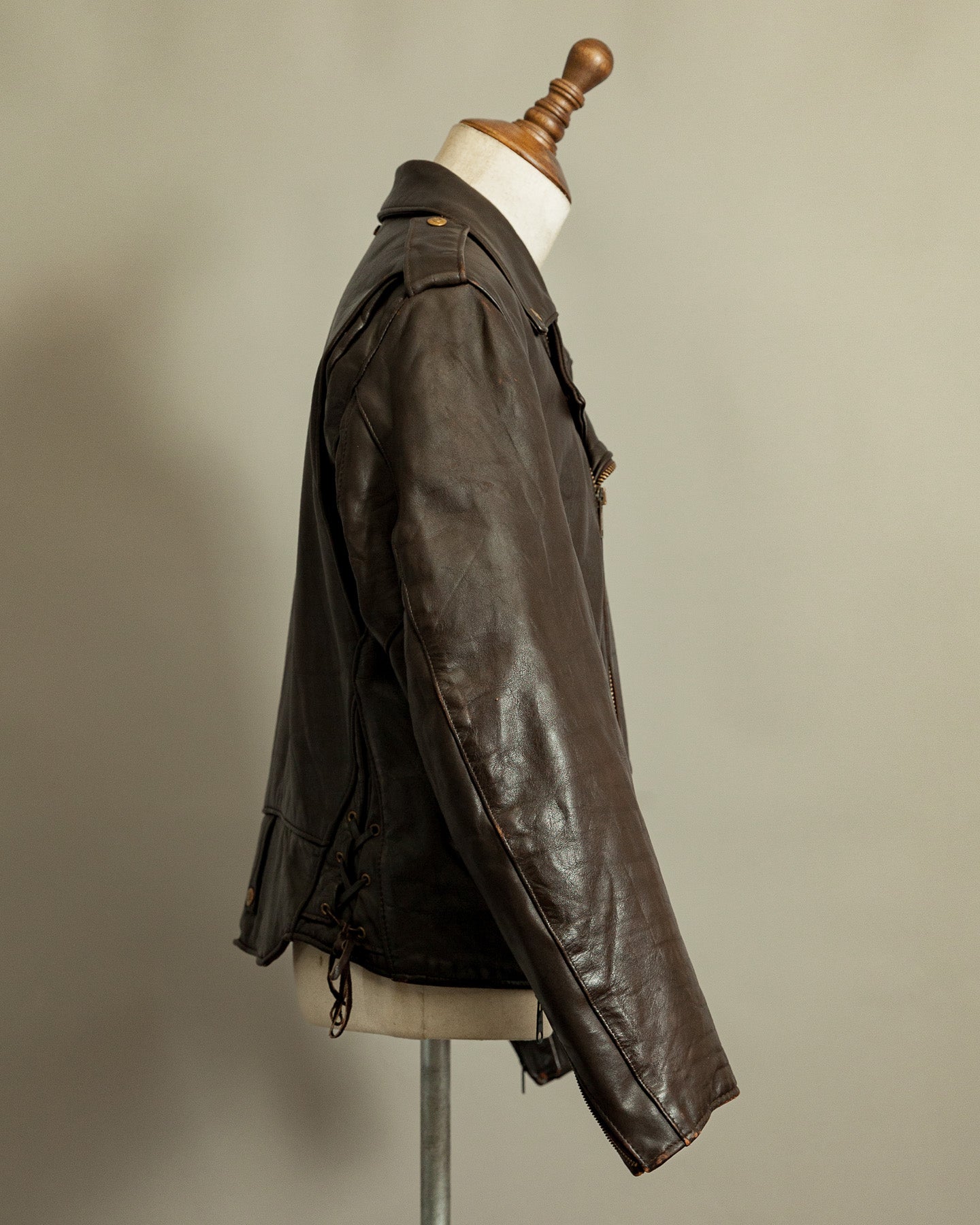 Vintage 1983–84 Schott Perfecto 115 Brown Cowhide Double Riders Jacket
