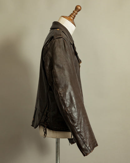 Vintage 1983–84 Schott Perfecto 115 Brown Cowhide Double Riders Jacket