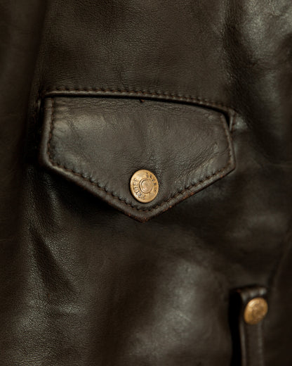 Vintage 1983–84 Schott Perfecto 115 Brown Cowhide Double Riders Jacket