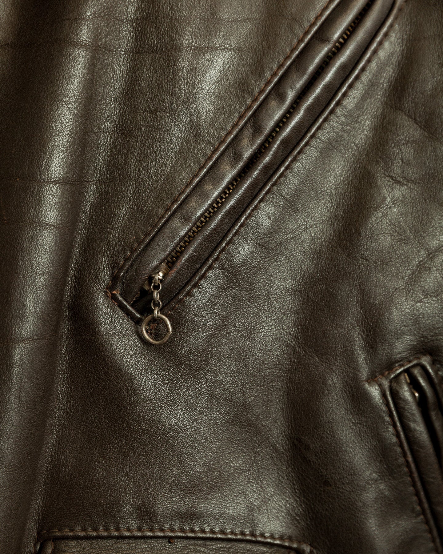Vintage 1983–84 Schott Perfecto 115 Brown Cowhide Double Riders Jacket
