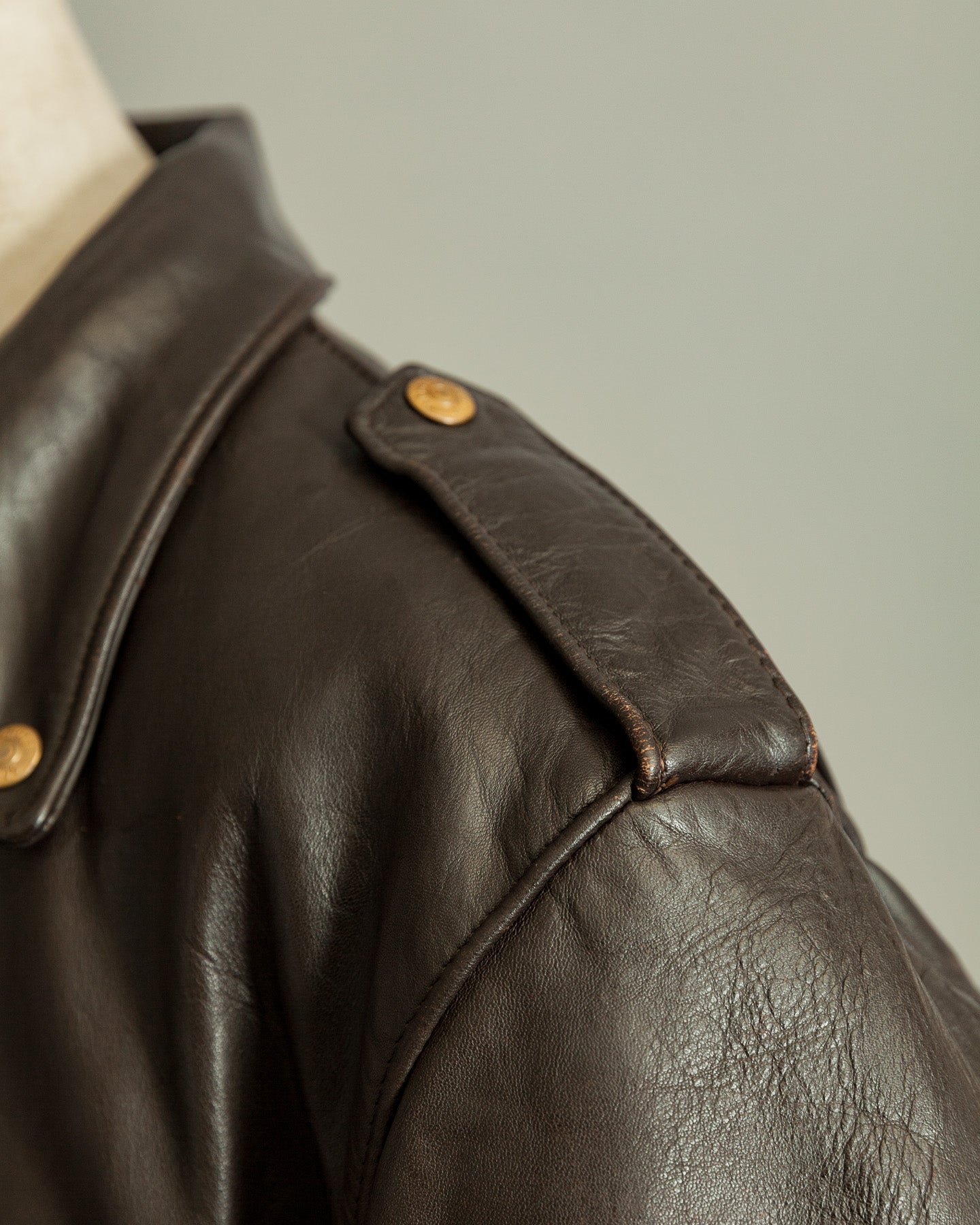 Vintage 1983–84 Schott Perfecto 115 Brown Cowhide Double Riders Jacket