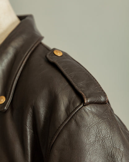 Vintage 1983–84 Schott Perfecto 115 Brown Cowhide Double Riders Jacket